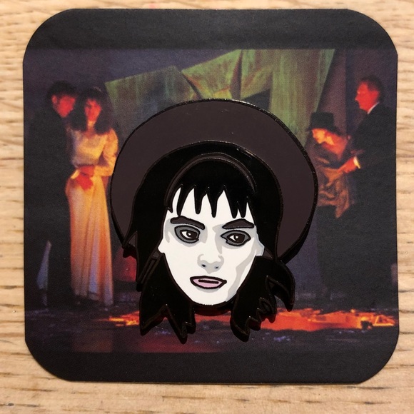 Nerdpins Jewelry - Nerdpins Lydia Deetz Beetlejuice Enamel Pin Goth Punk Tim Burton Hot Topic